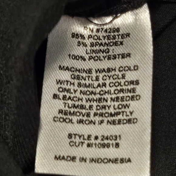 Sweet Storm Black Bodycon Ruffles Hem Dress. Size M. - Picture 6 of 9